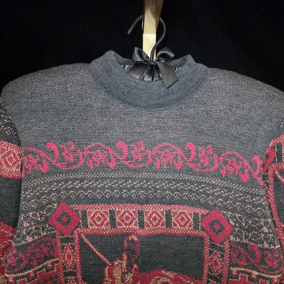 Vintage Neiman Marcus Graphic Sweater Women's - Picture 3 of 9